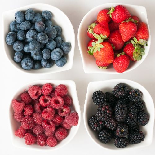 Frutas con menos azúcar