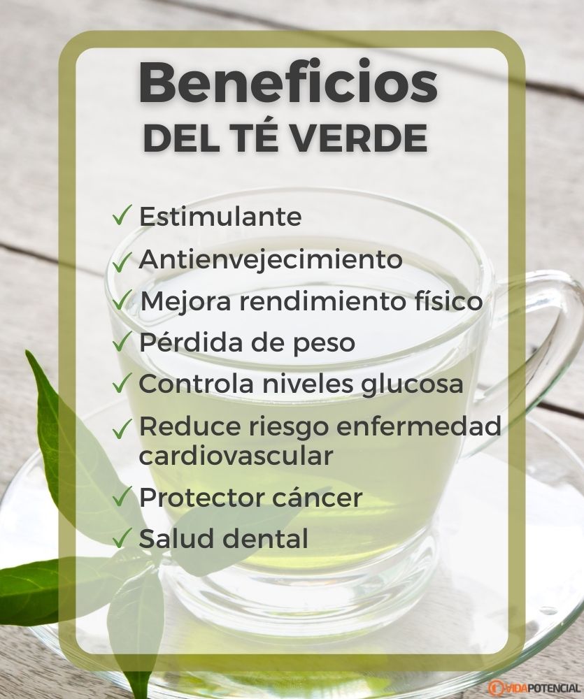 8 Beneficios del té verde 2